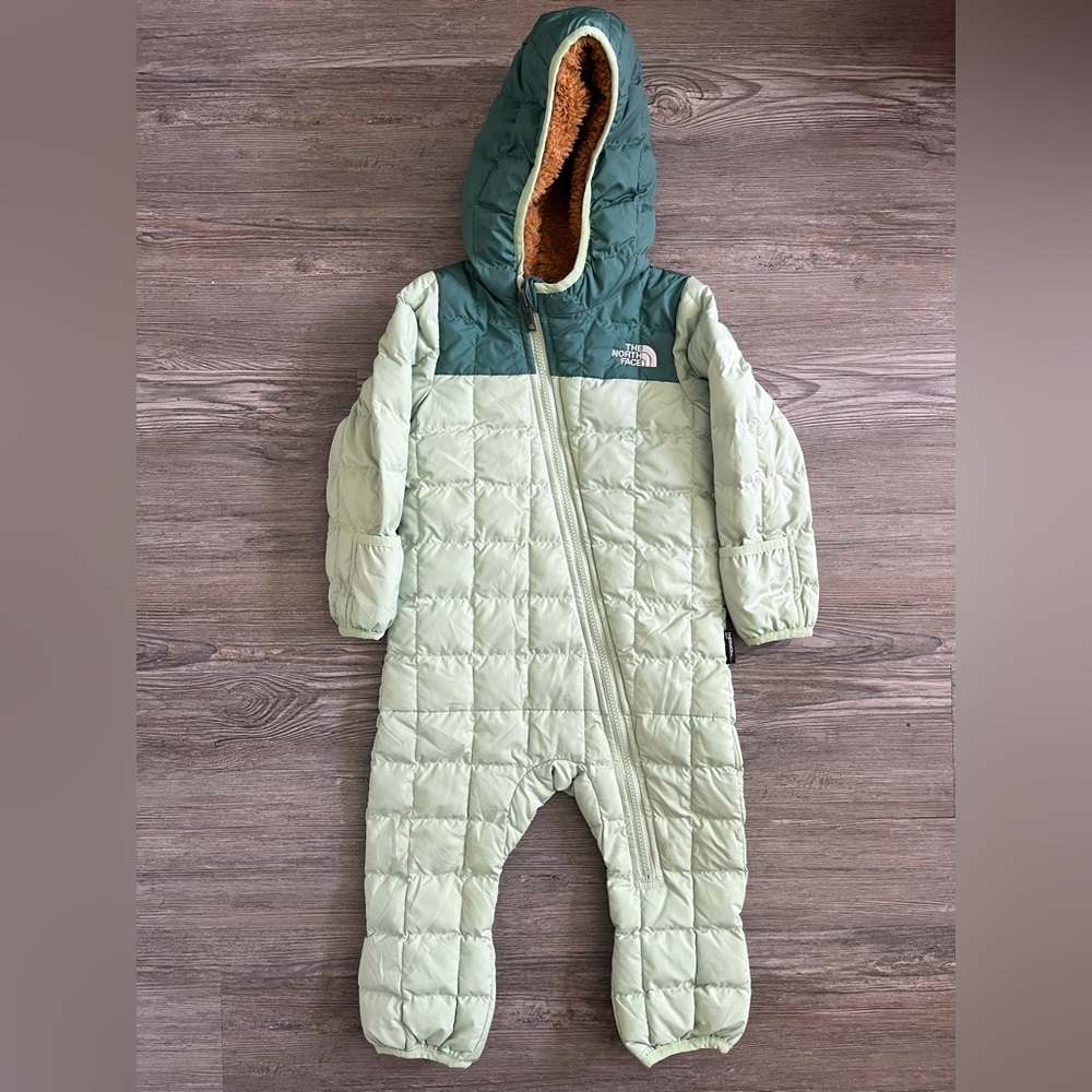 THE NORTH FACE Baby ThermoBall Insulated One-Piece, Misty Sage 12-18M